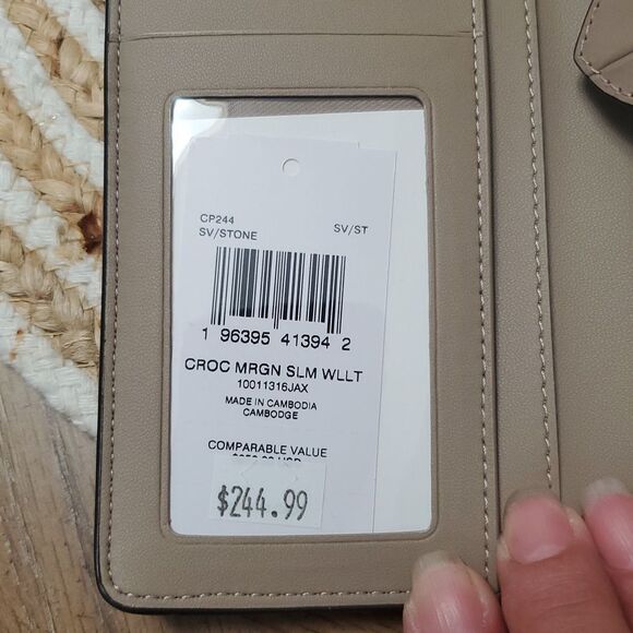 Coach Morgan Slim Wallet,  Color Stone, NWT - Picture 7 of 8